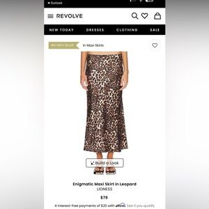REVOLVE Leopard Print Maxi Skirt